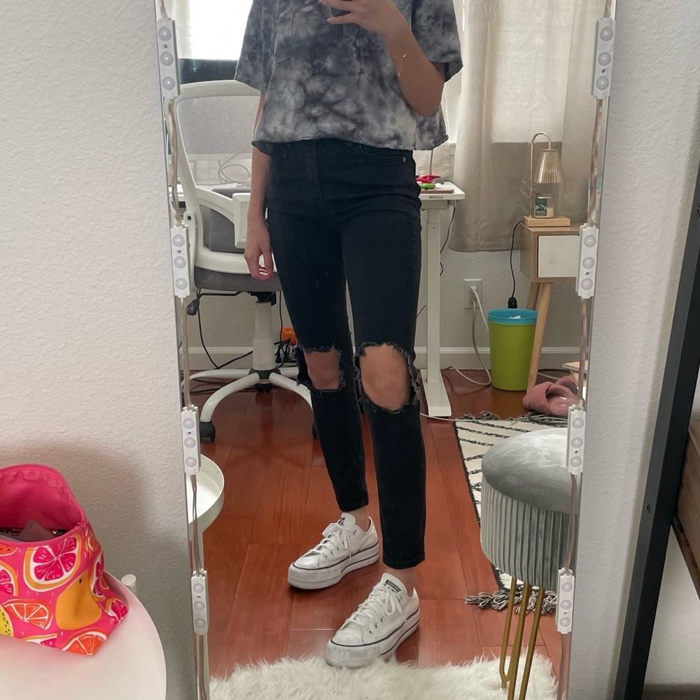 Free People Busted Knee Skinny Jeans Size 26